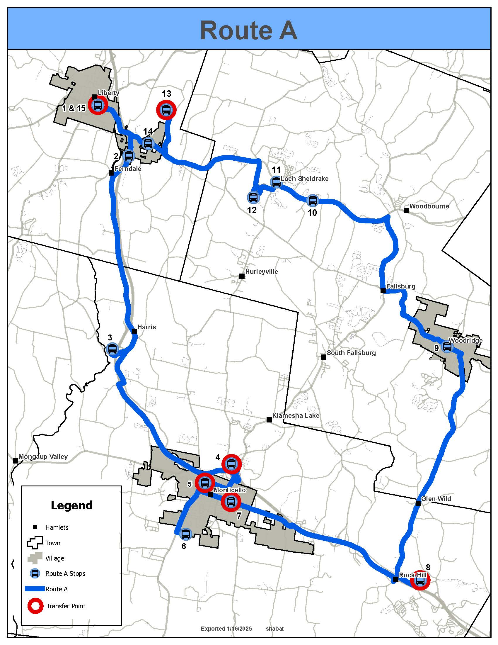 Route A Map