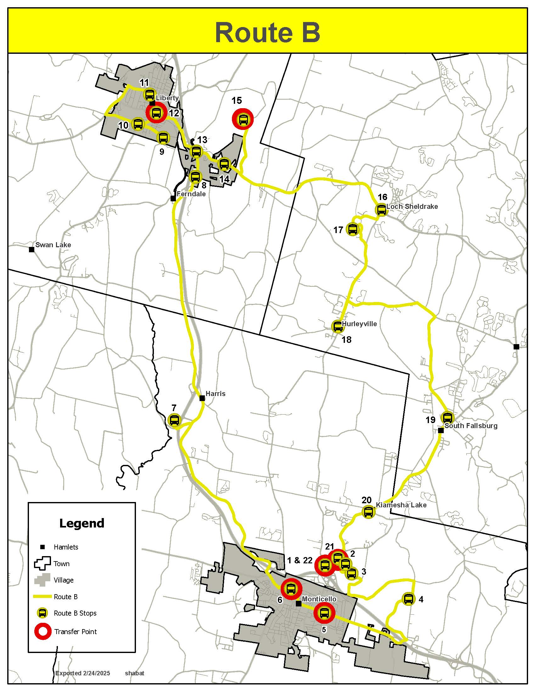 Route B Map