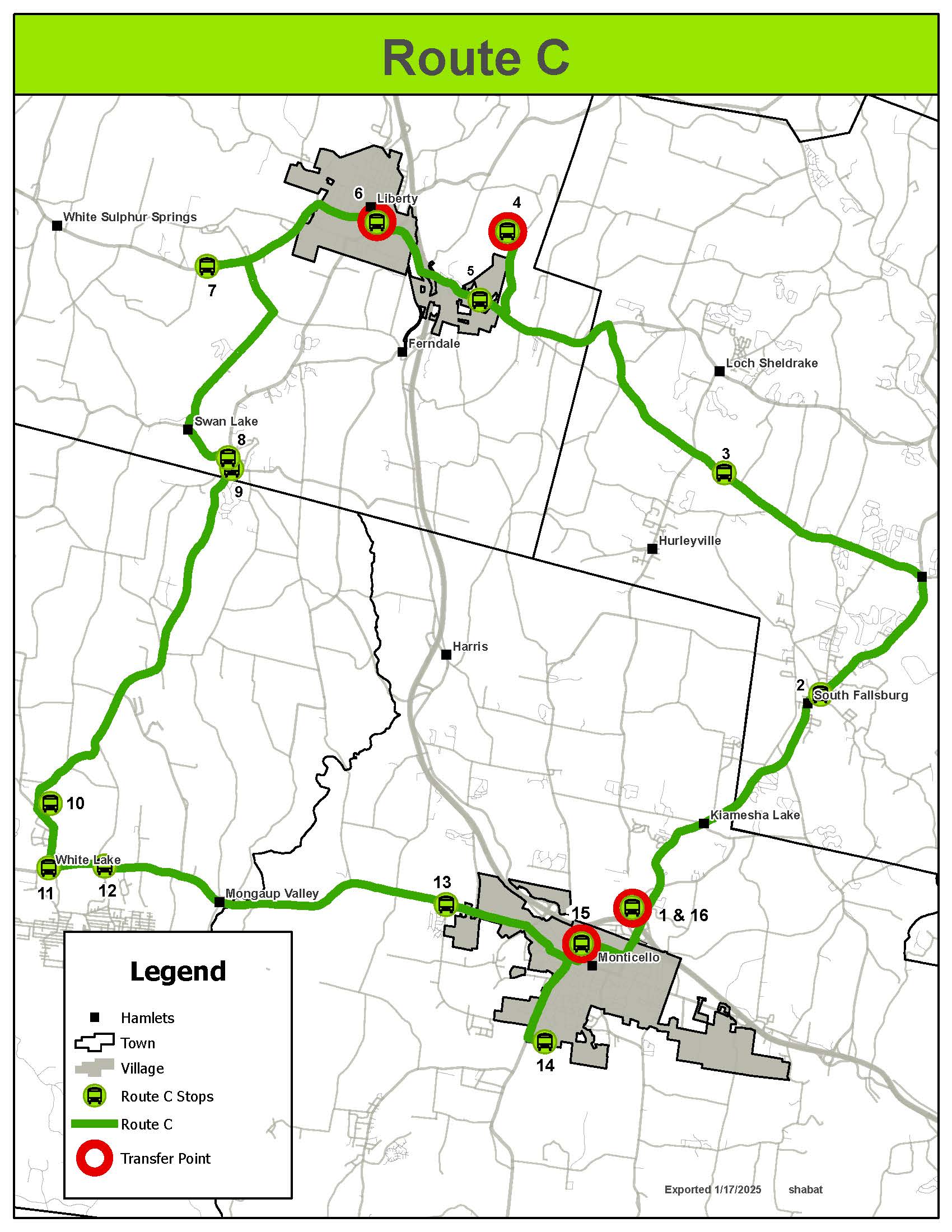 Route C Map