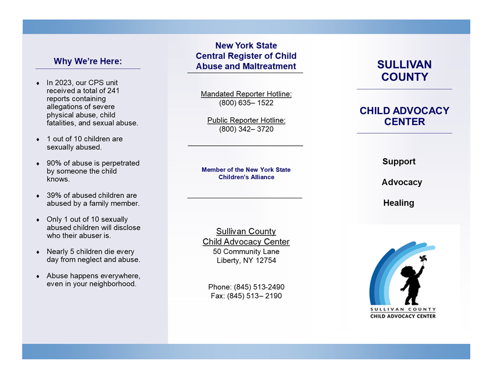 Child Advocacy Center Brochure