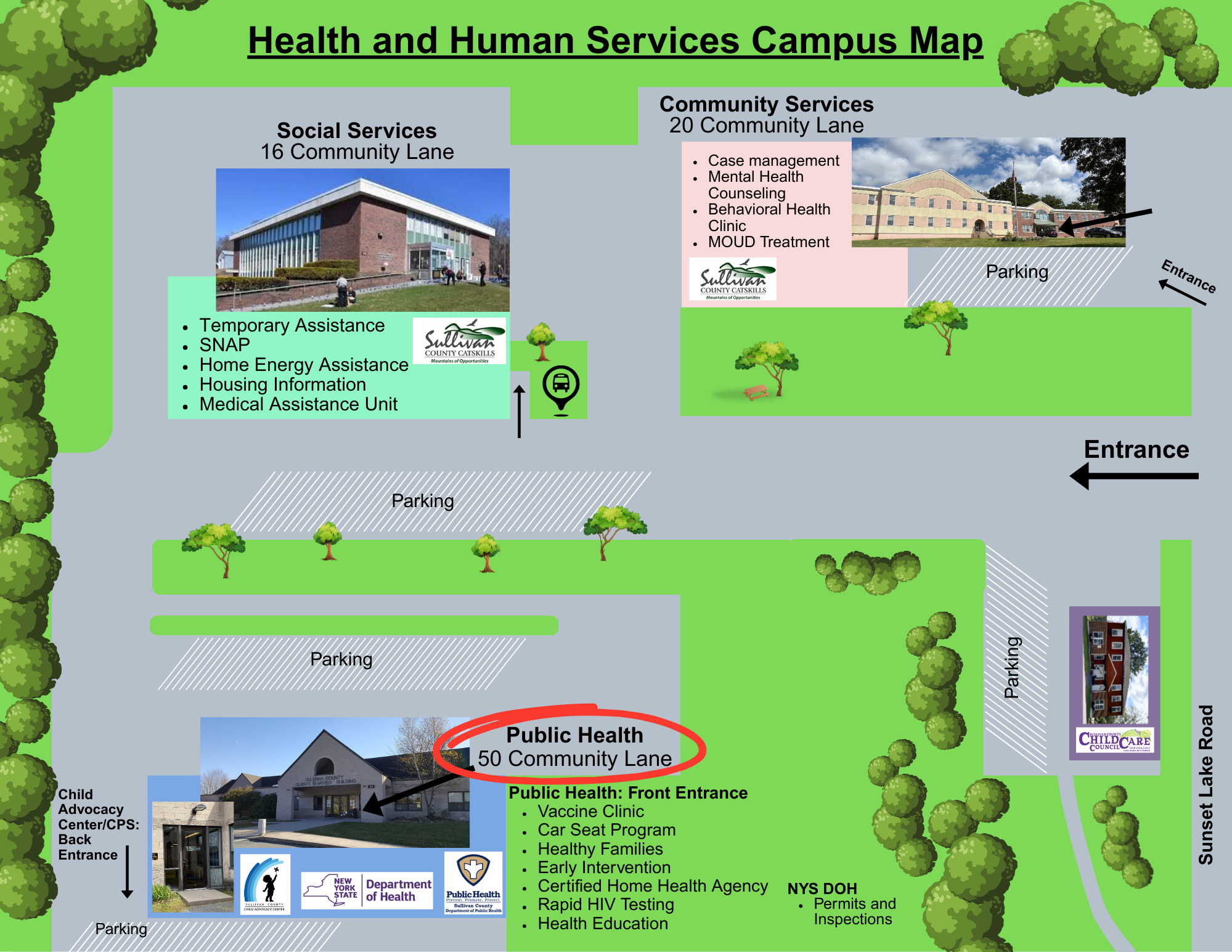 Health and Human Services Campus Map