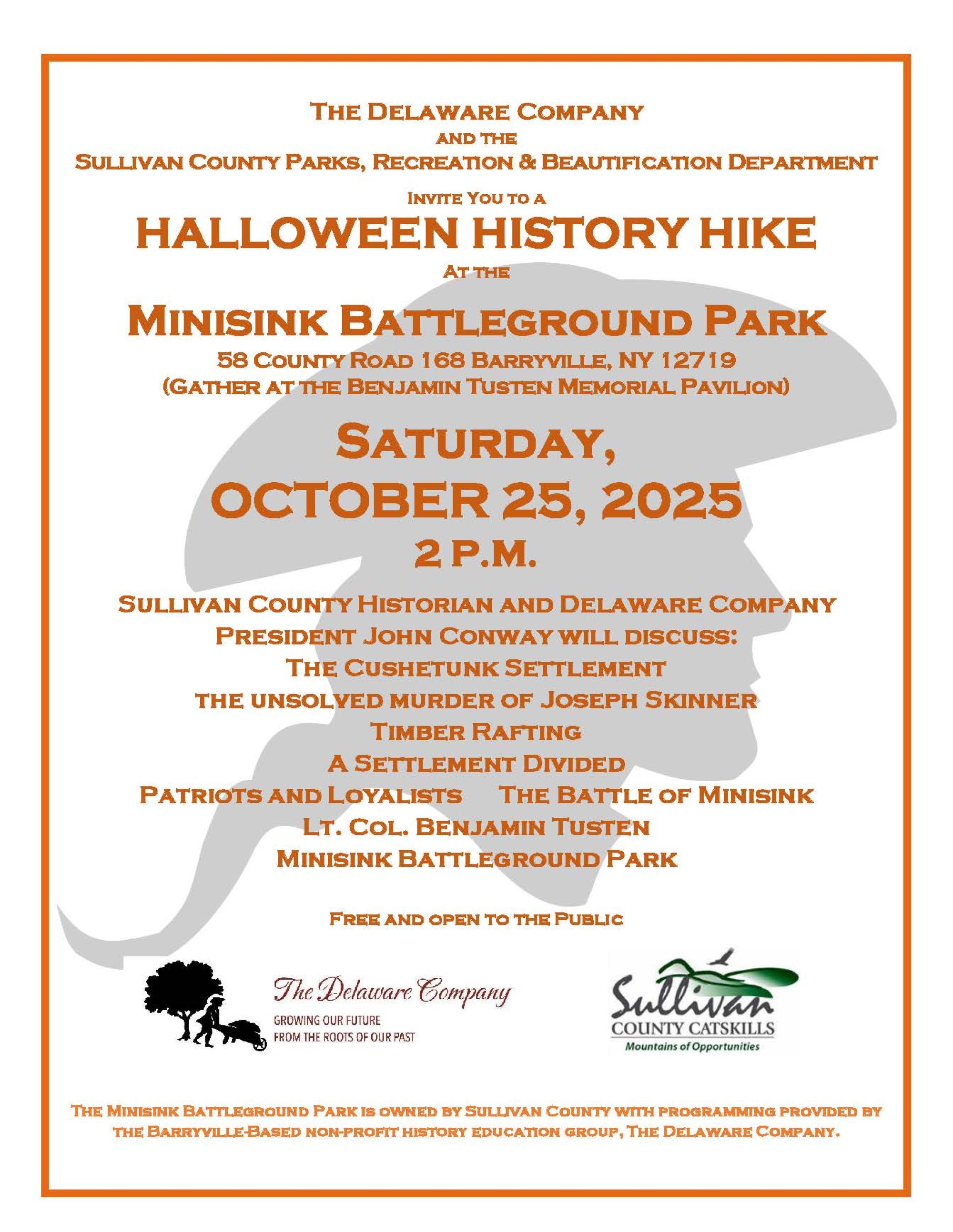 Halloween History Hike Minisink 2025