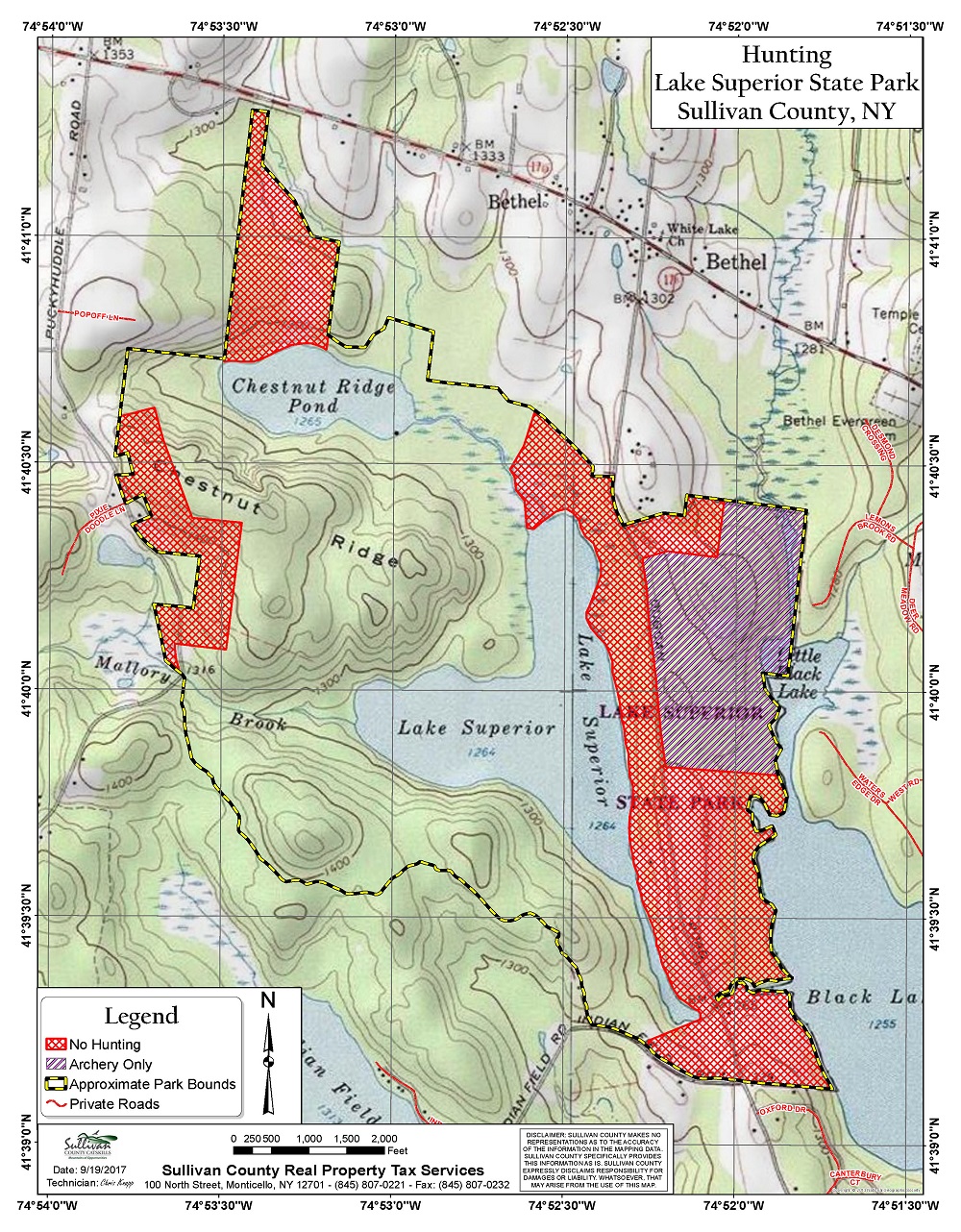 Lake Superior Hunting Map