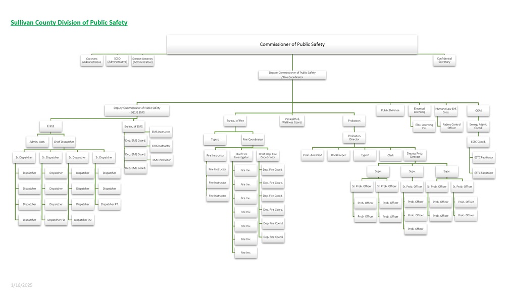 Public Safety Organizational Chart