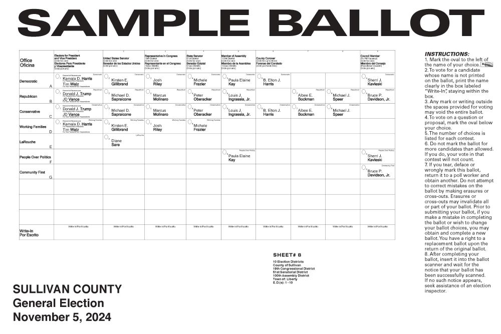 2024 Sample Ballot for Liberty