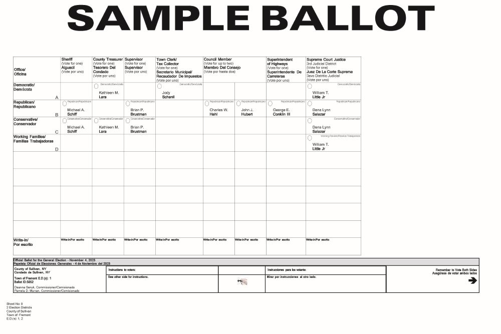 Fremont Sample Ballot - Page 1