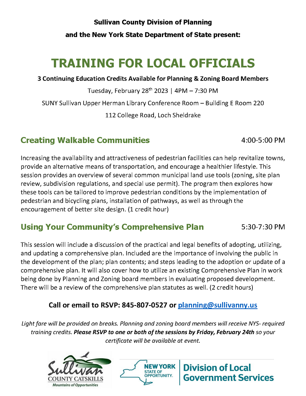 Training Flyer