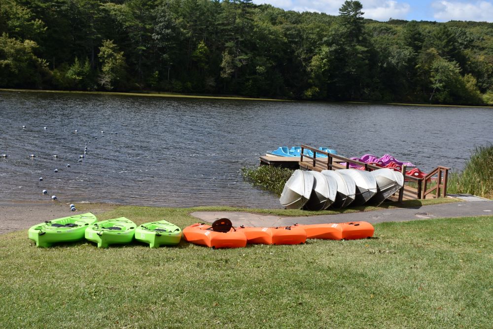 Boats available for rent at Lake Superior