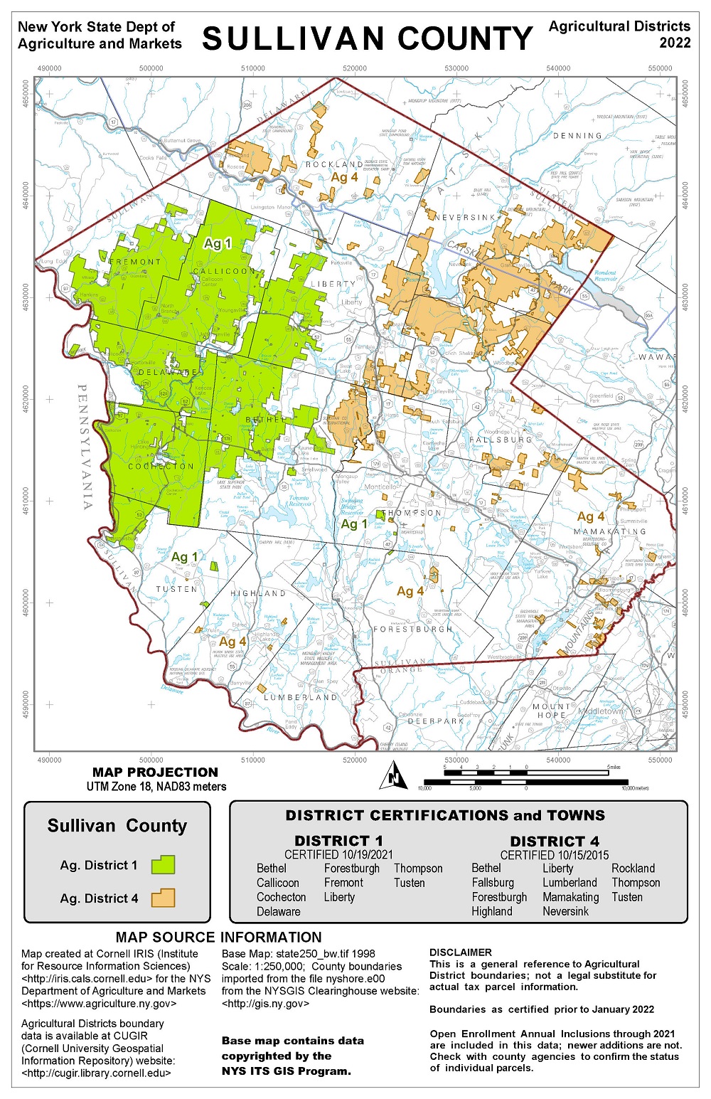 Ag District Map