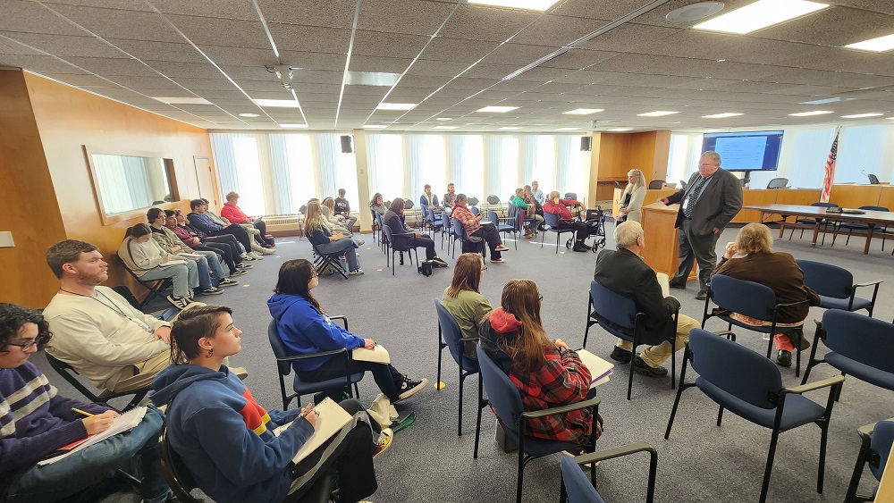 Sullivan West students visiting County government