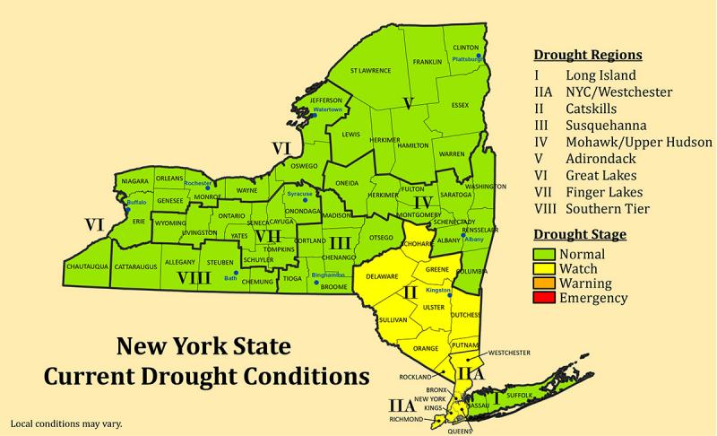 NYS Drought Map