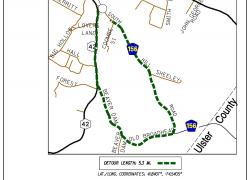 County Route 156 Detour Map