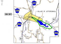 CB 351 Detour Map