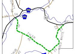 CR 115 Detour Map