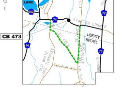 CB 473 Detour Map