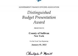 Distinguished Budget Presentation Award